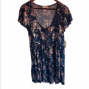 Altar’d State NWT Navy Floral Dress